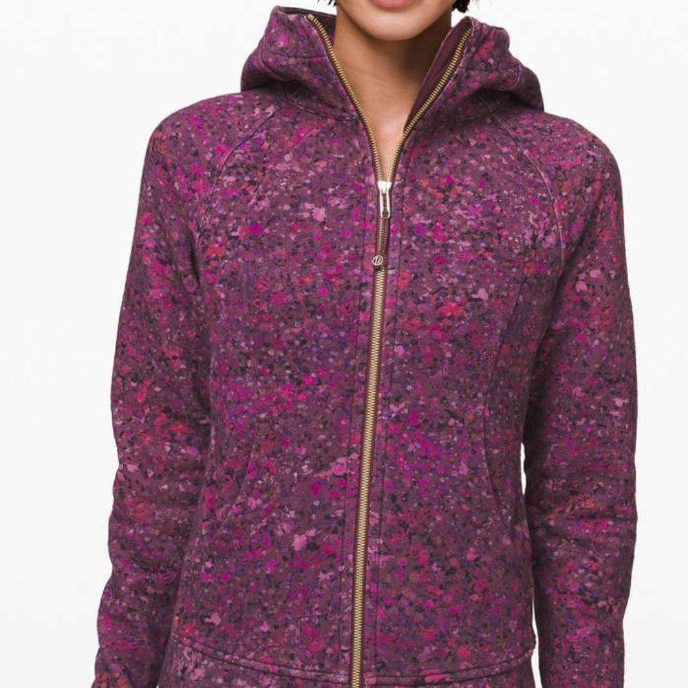 NWOT Lululemon Floral Scuba Hoodie